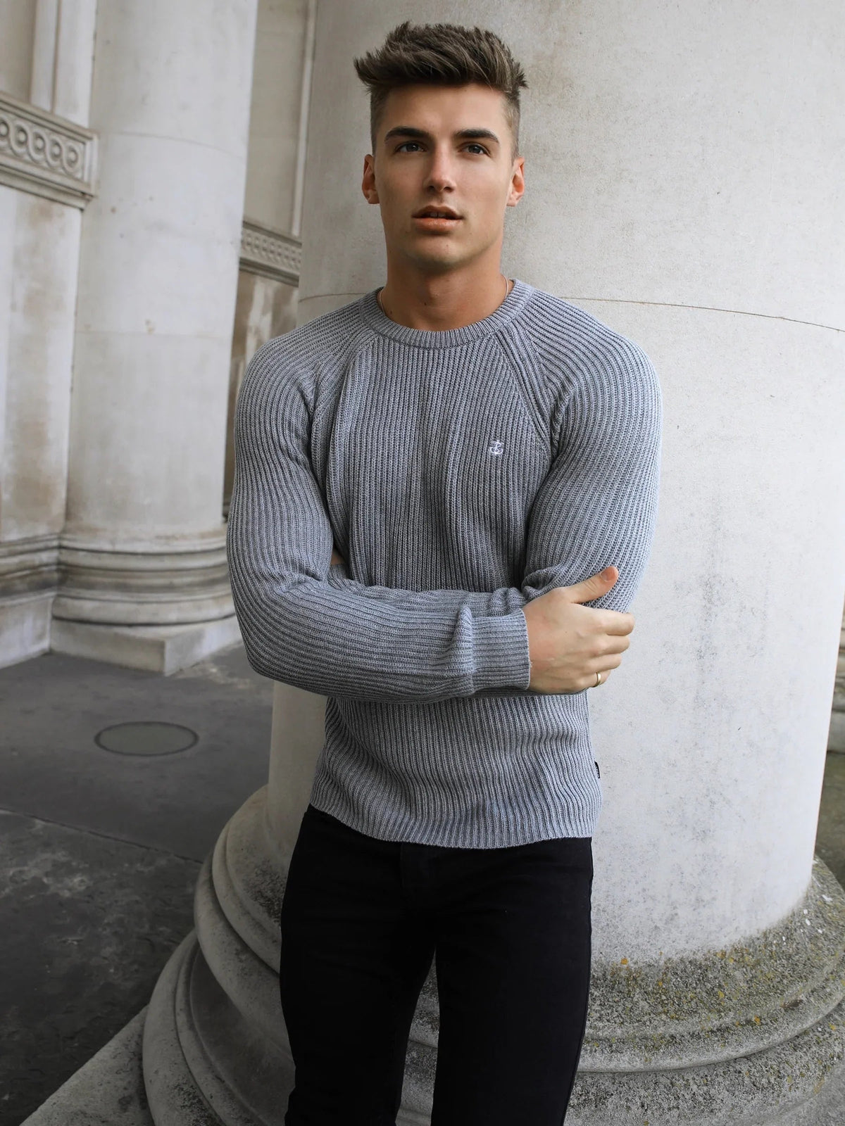 Oxley Knit Jumper - Grey
