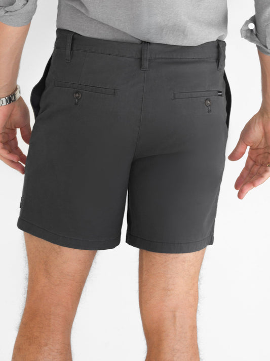 Conrad Stretch Chino Shorts - Graphite