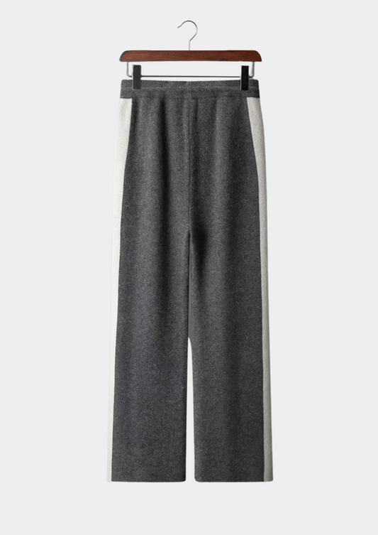 Pure Extra-Fine Merino Wool Wide Leisure Trousers by SATRI & CO. – product view 2