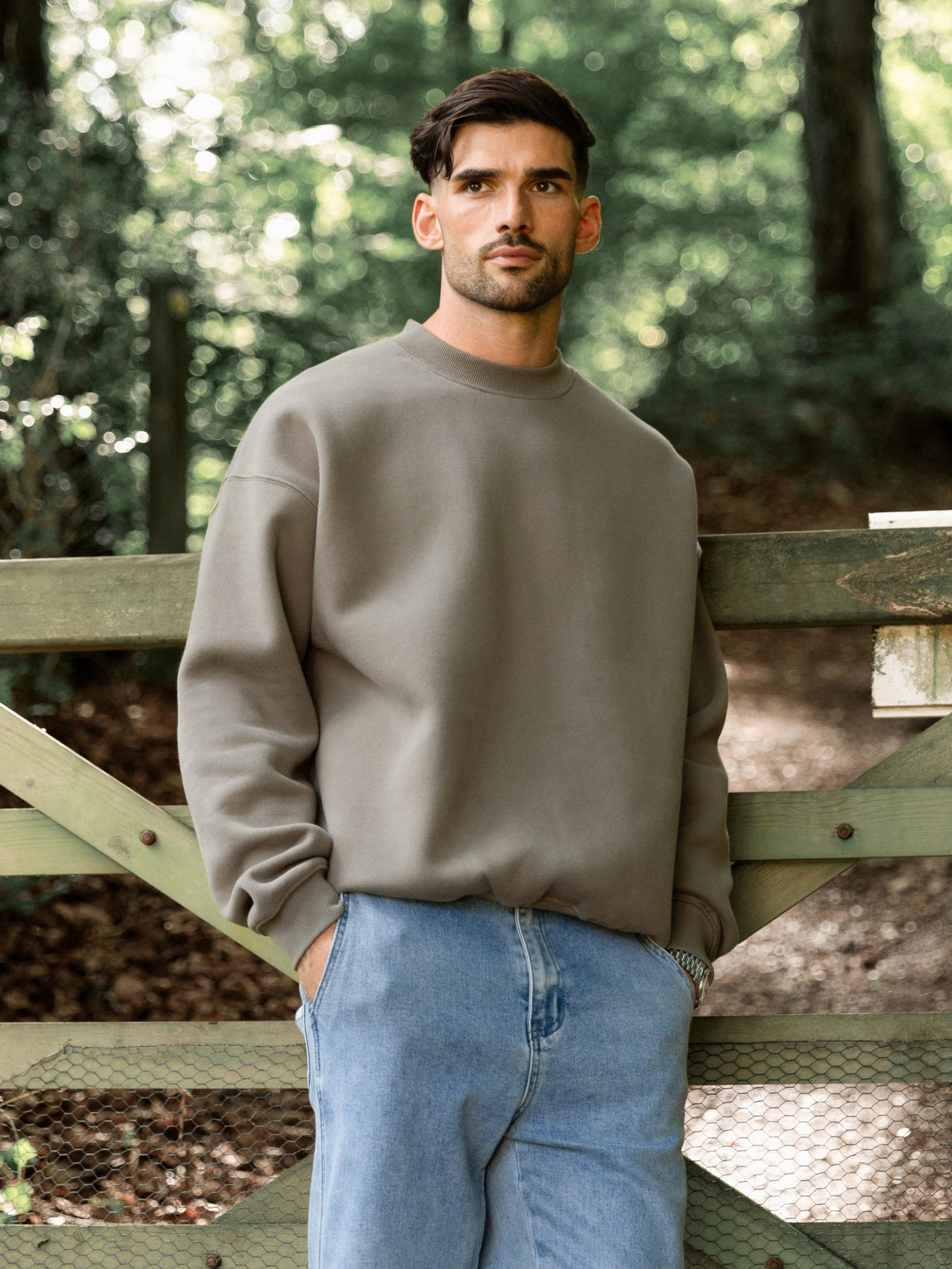 Basic Relaxed Jumper - Safari Green