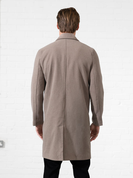 Knightsbridge Tailored Coat - Soft Brown