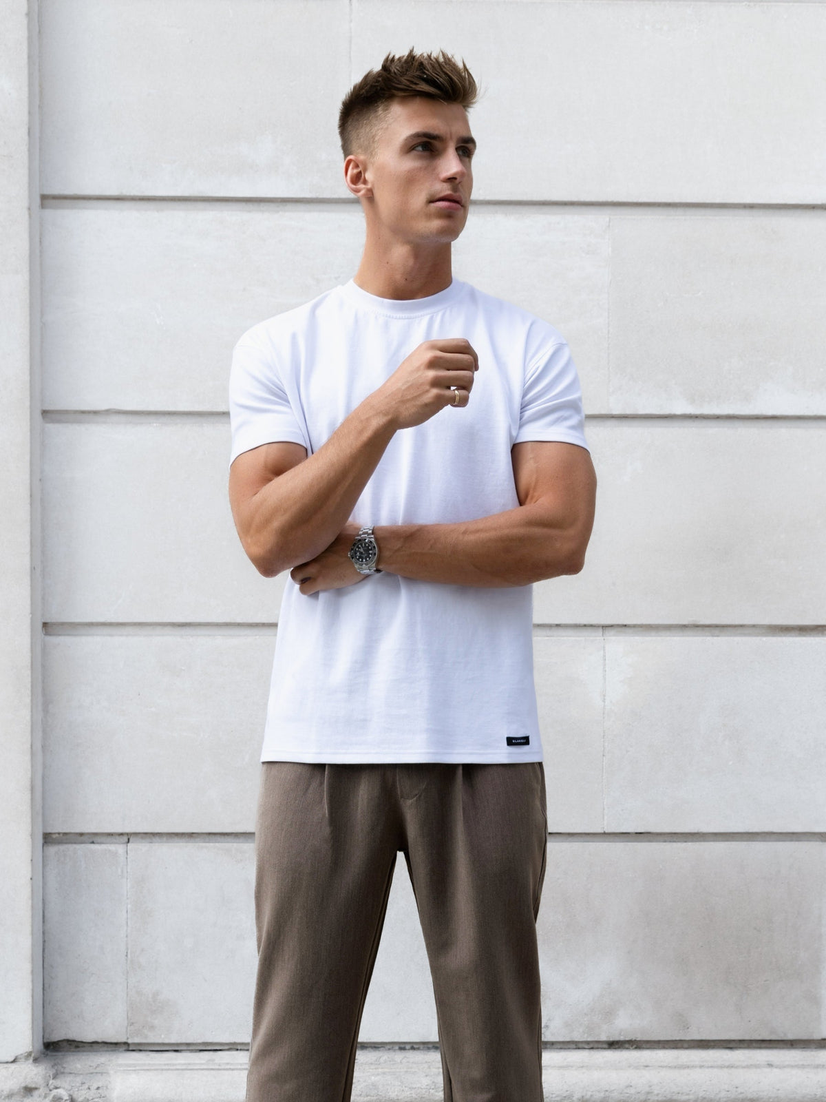 Anston Stretch Chinos - Brown