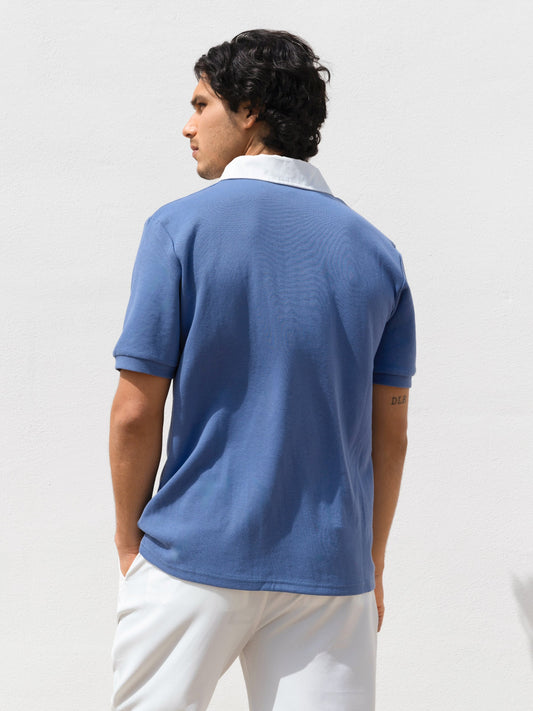 Ander Relaxed Polo Shirt - Blue