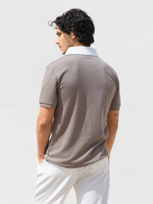 Ander Relaxed Polo Shirt - Brown