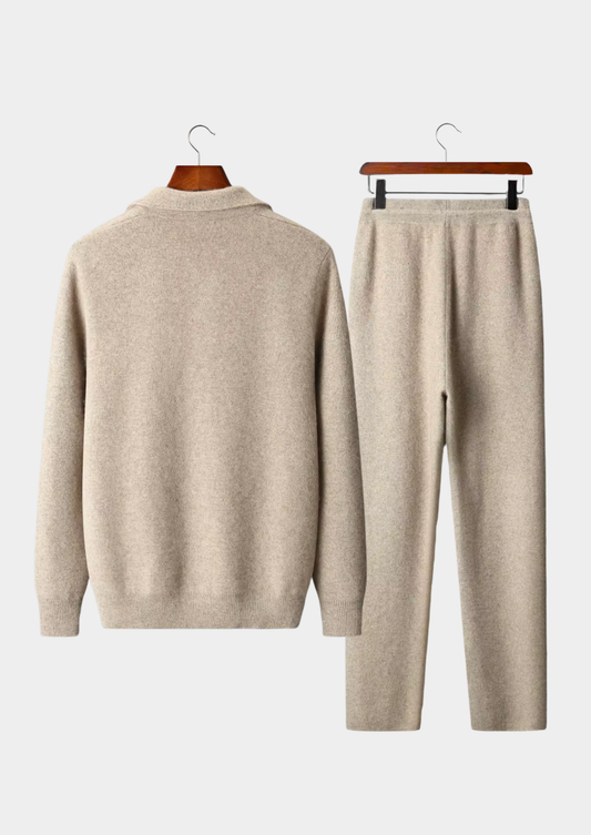 Cashmere Open-Collar Zip Cardigan Set by SATRI & CO. – view 2