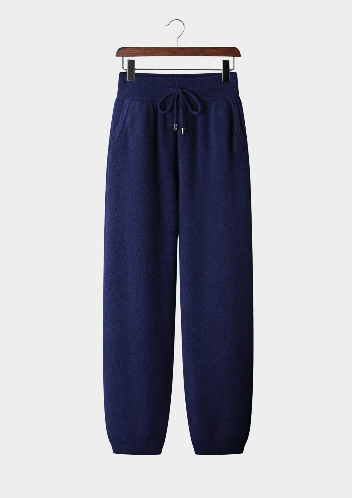 Pure Extra-Fine Merino Wool Drawstring Trousers by SATRI & CO. – product view 12
