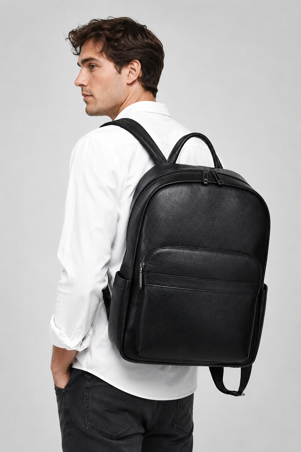 Leather Backpack Soft