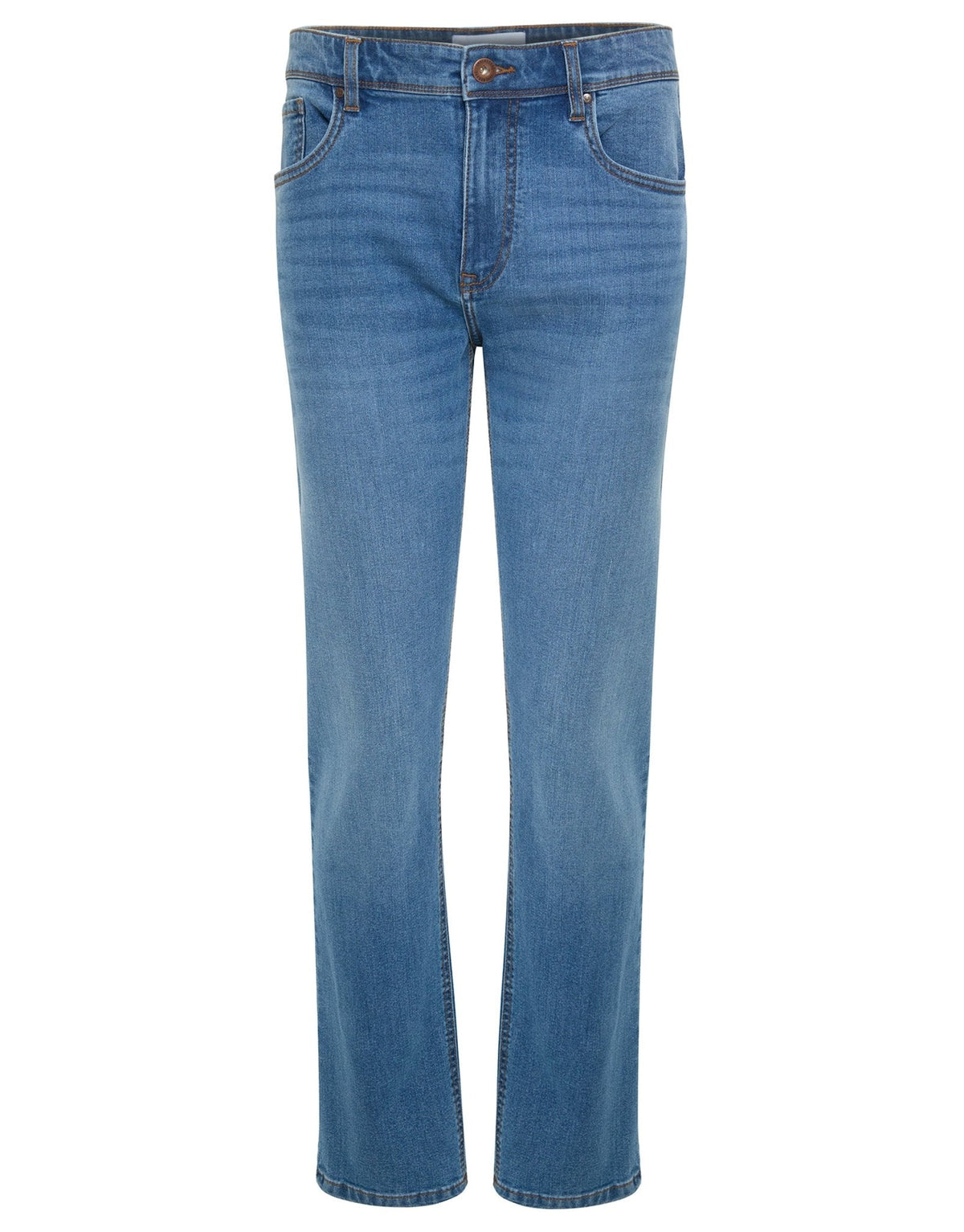 Straight Leg Jeans in Light Wash