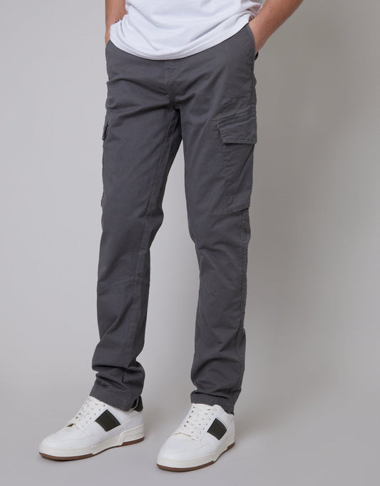The Everyday Slim Fit Cargo Trousers in Slate Grey