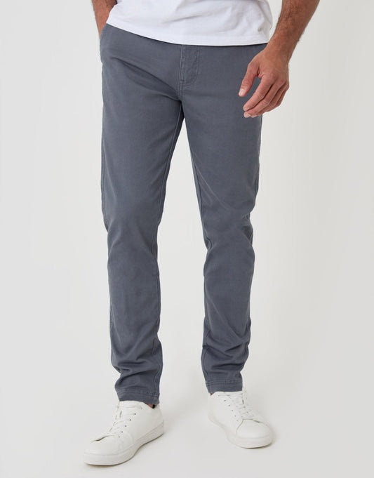 The Classic Slim Fit Chino Trousers in Grey