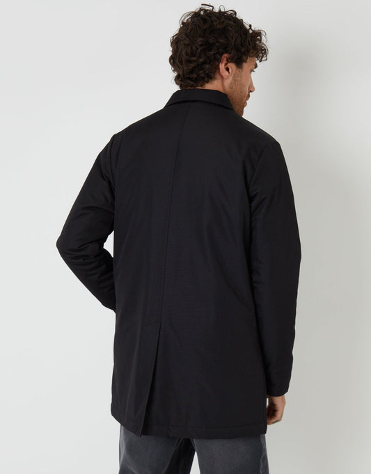 Collared Coat in Black