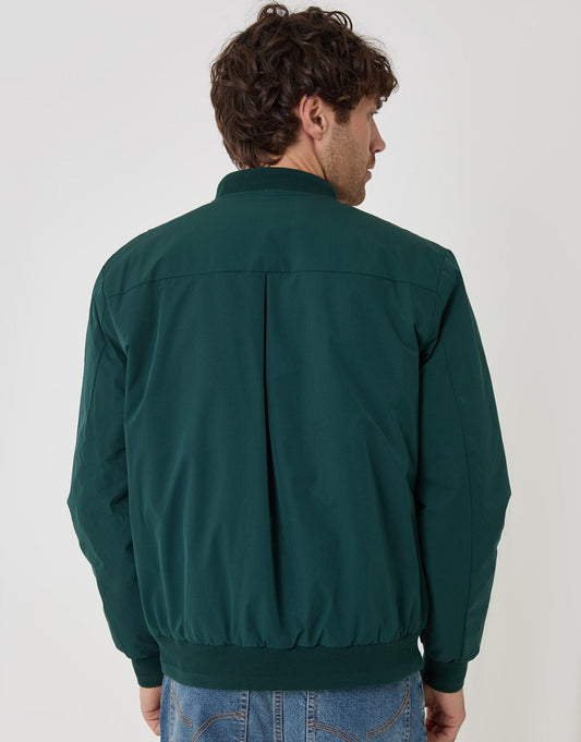Showerproof Padded Bomber Jacket in Green