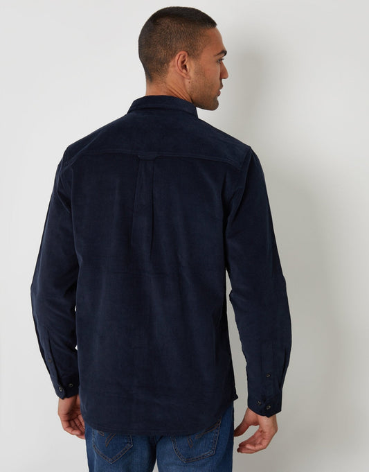 Corduroy Shirt in Navy