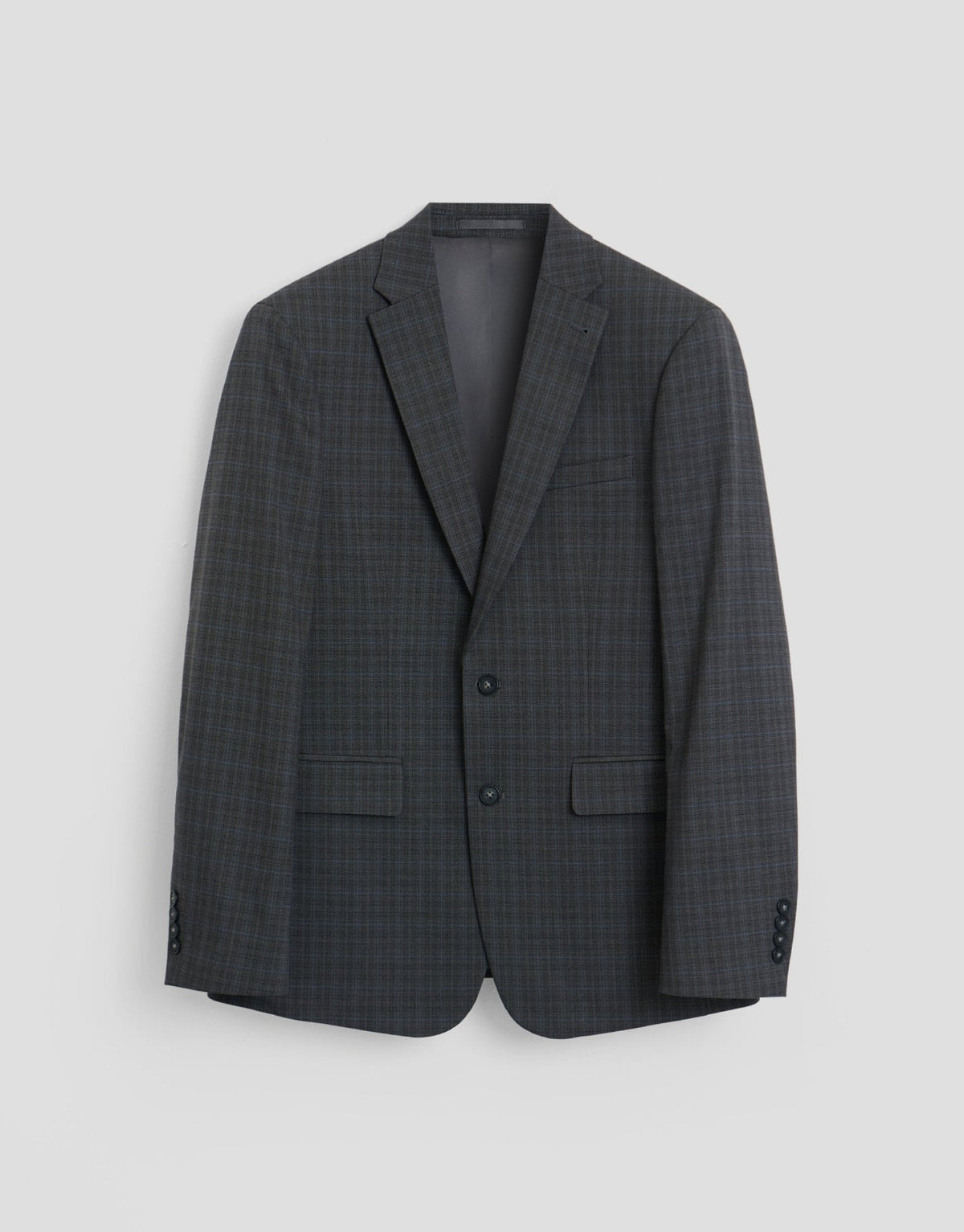 Tailored Fit Cotton Rich Blazer in Grey Check