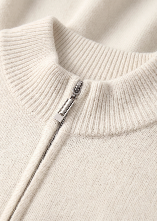 Pure Extra-Fine Merino Wool Cream White Luzzo Set by SATRI & CO. – product view 2
