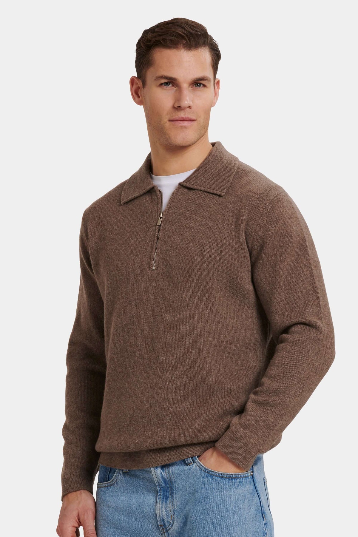Men's Compone Quarter Zip Polo | SATRI