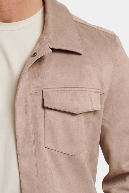 Pio Faux Suede Overshirt