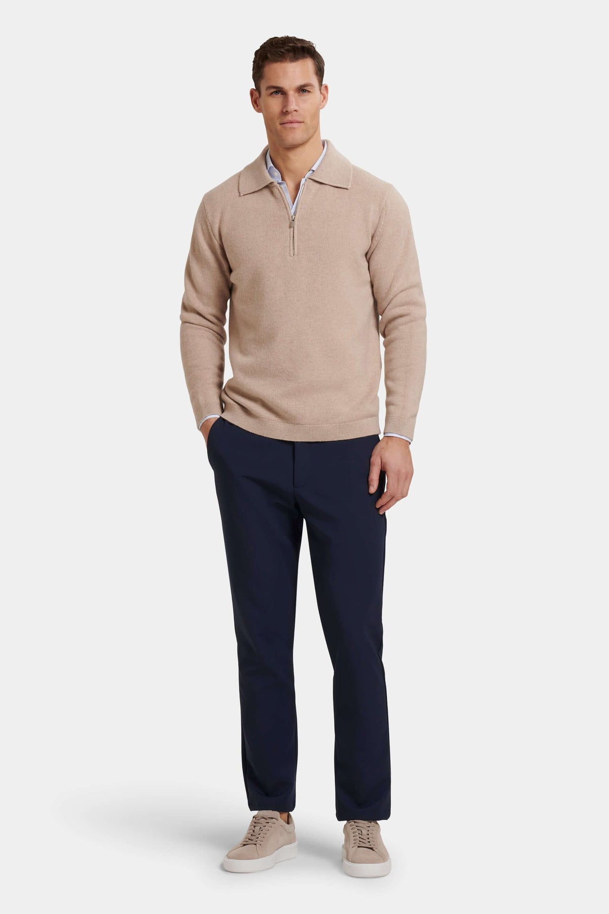 Compone Quarter Zip Polo