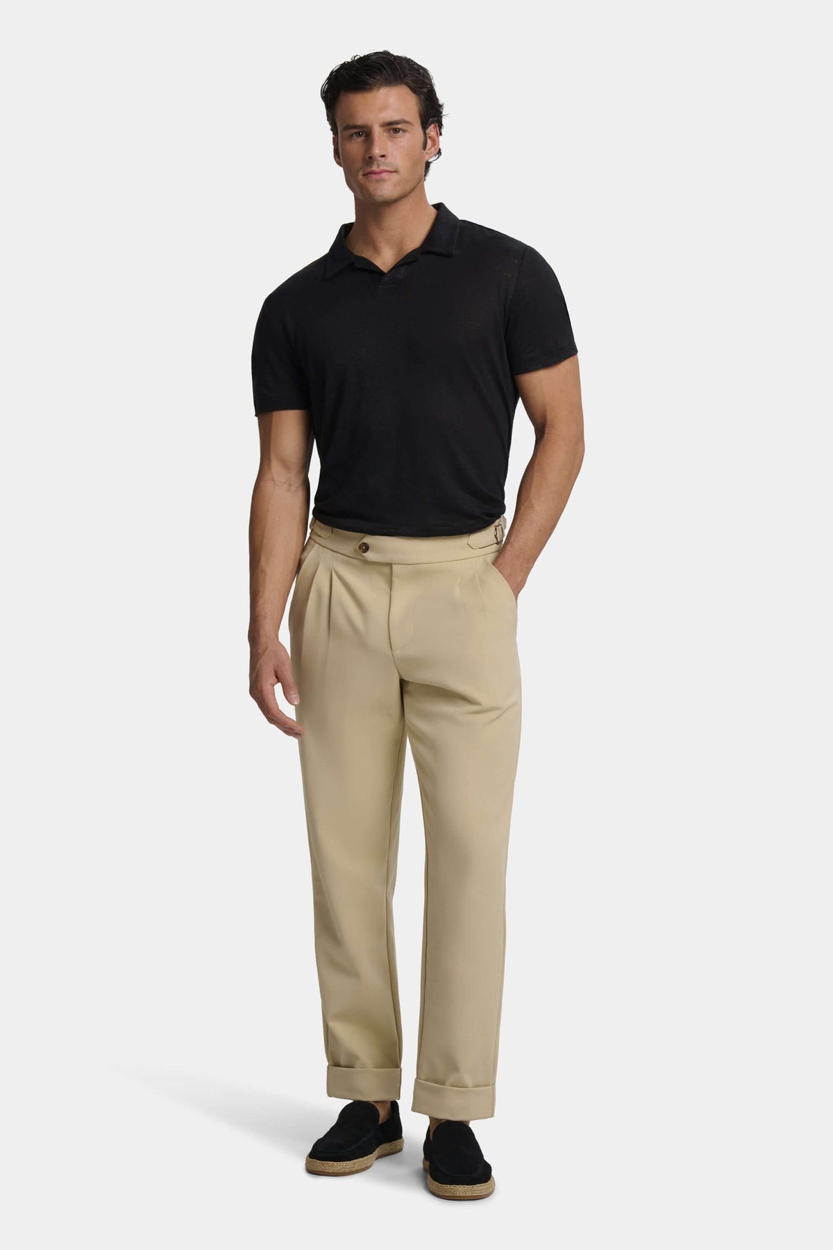 Classic Linen Slim Polo