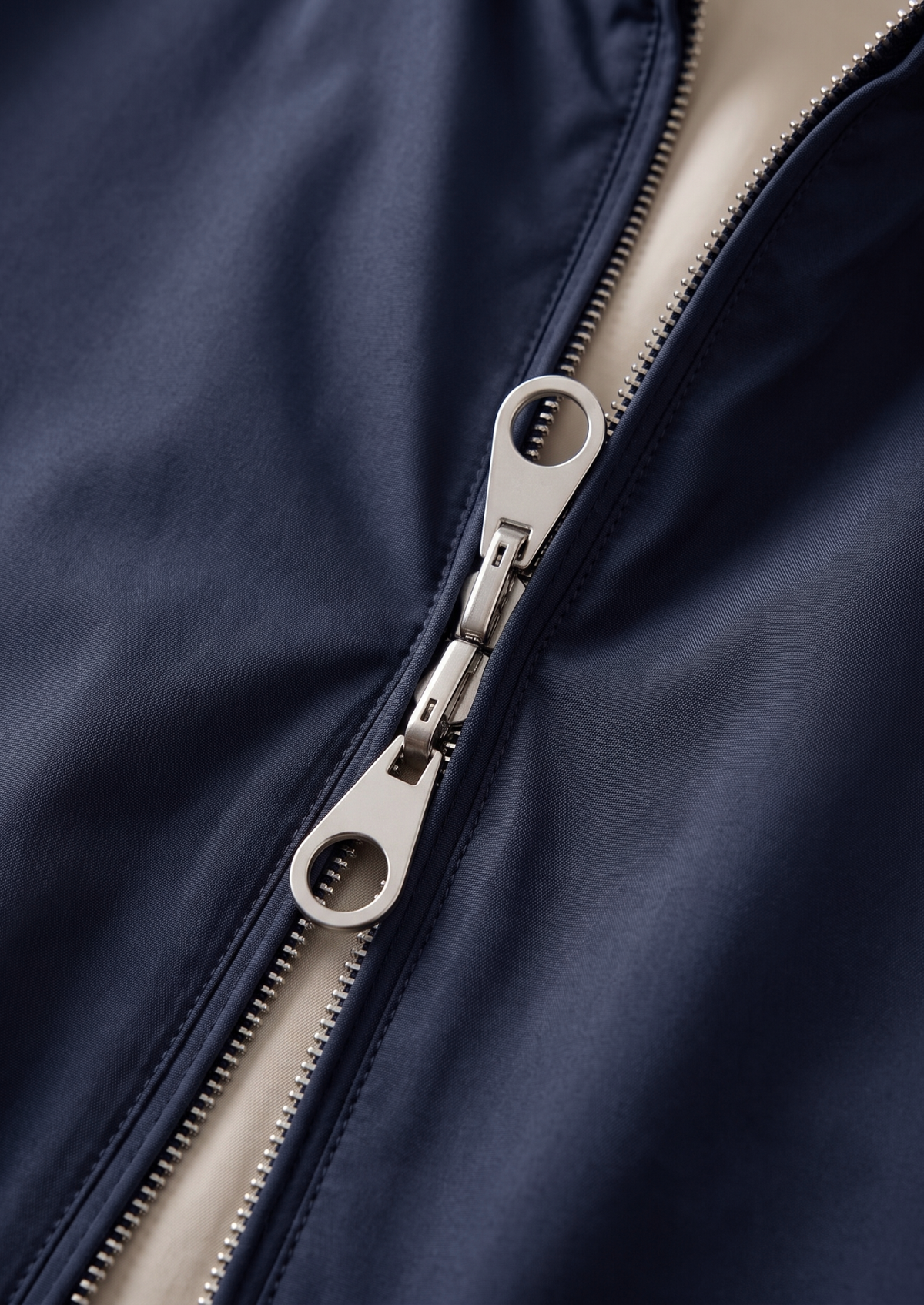 Navy Blue Technical Windbreaker Jacket by SATRI & CO. – product view 4