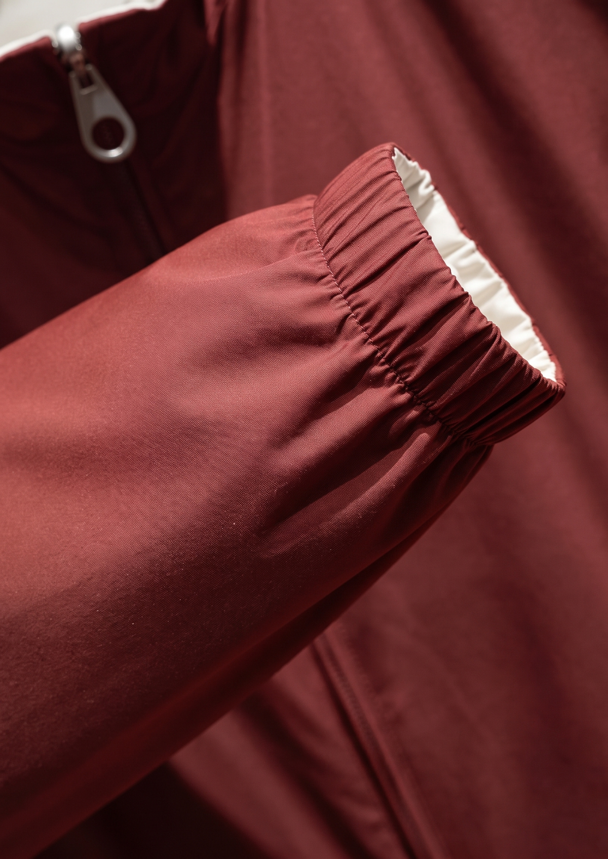 Brick Red Technical Windbreaker Jacket by SATRI & CO. – product view 3