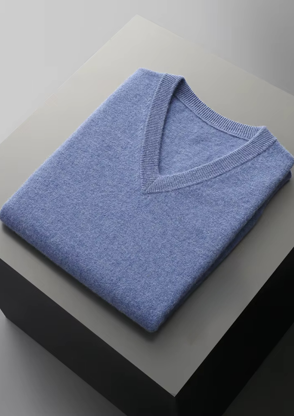 Pure Extra-Fine Merino Wool V-Neck Vest by SATRI & CO. – product view 15