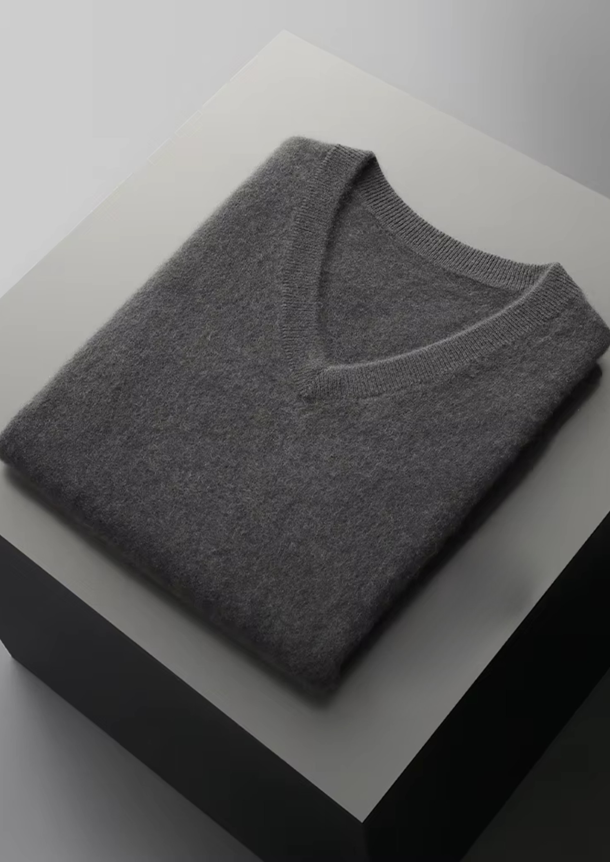 Pure Extra-Fine Merino Wool V-Neck Vest by SATRI & CO. – product view 12