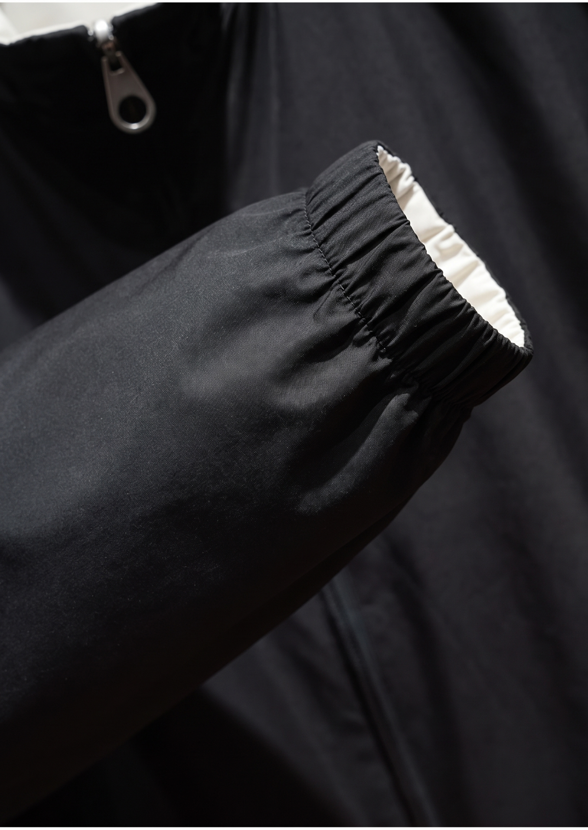 Black Technical Windbreaker Jacket by SATRI & CO. – product view 3