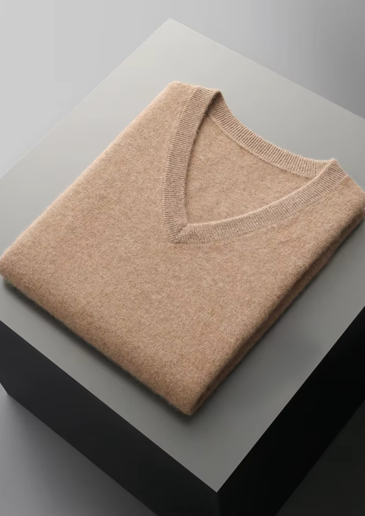 Pure Extra-Fine Merino Wool V-Neck Vest by SATRI & CO. – product view 6