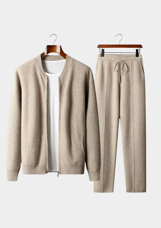 Pure Extra-Fine Merino Wool Sand Falconi Set by SATRI & CO. – product view 1