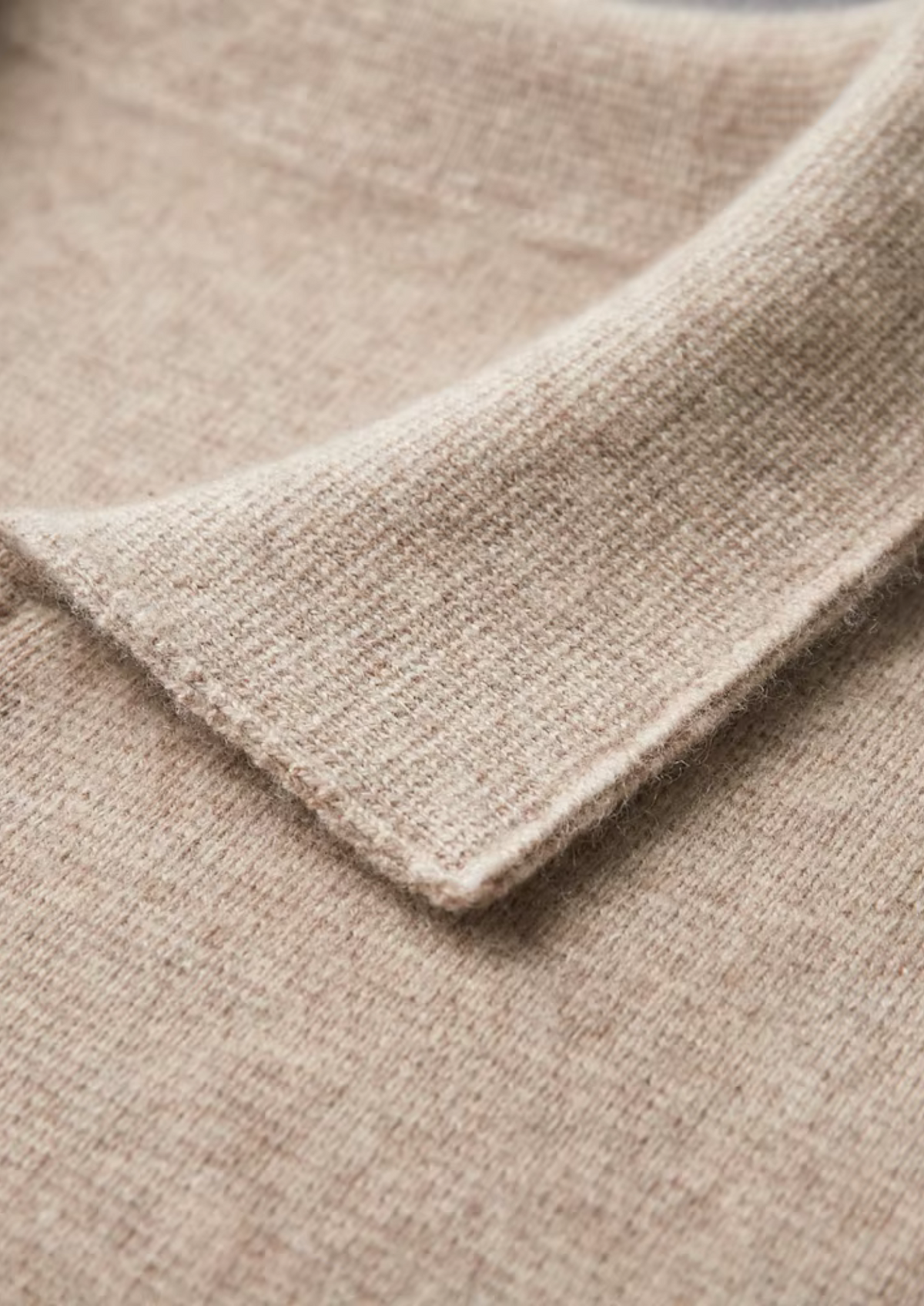 Pure Extra-Fine Merino Wool Zip Polo Cardigan by SATRI & CO. – product view 8