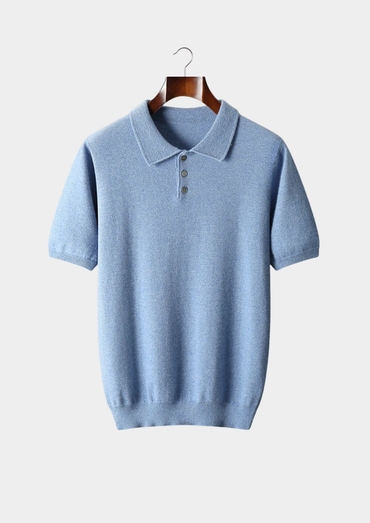Premium Cashmere Classic Polo Shirt by SATRI & CO. – product view 1