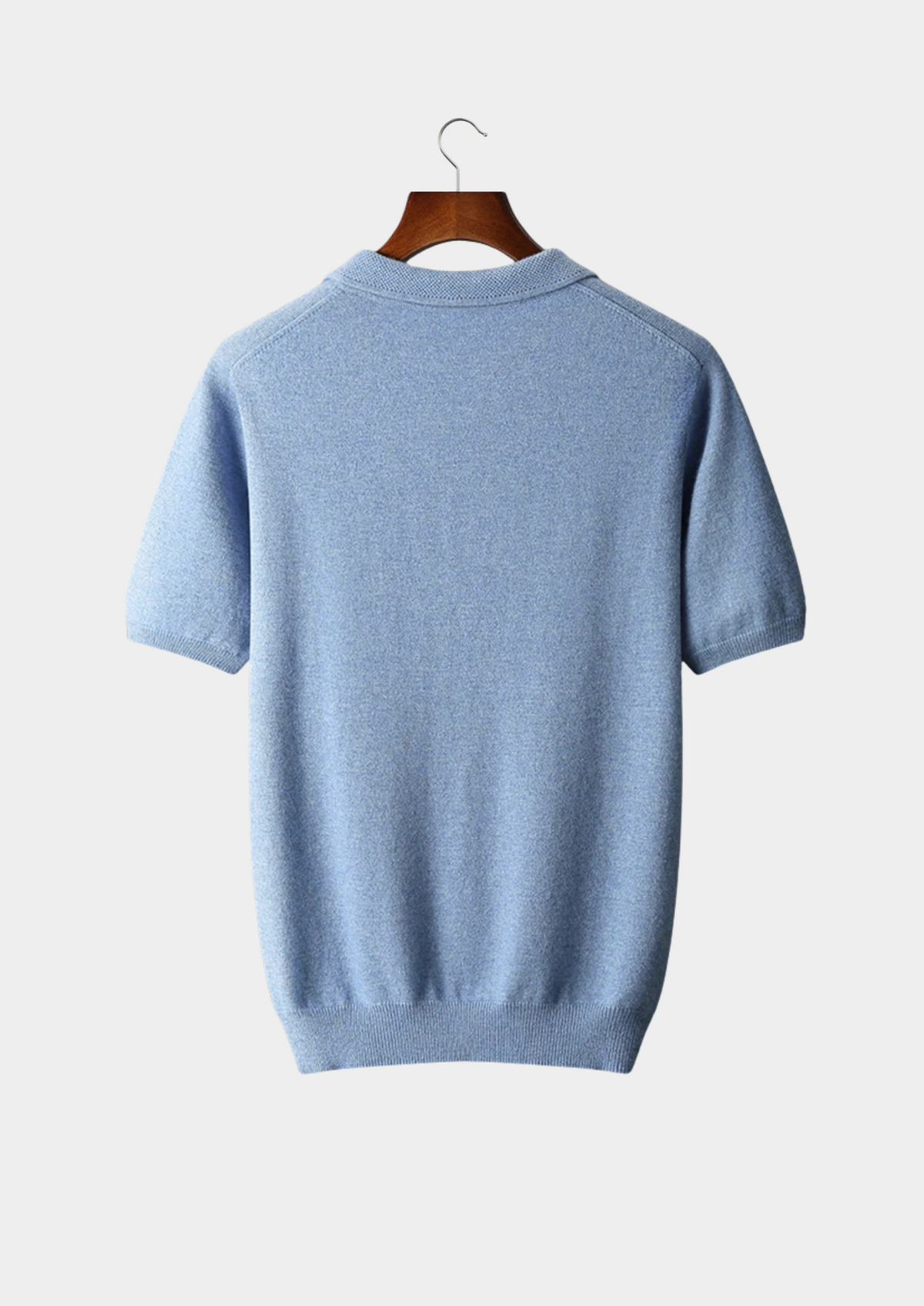 Premium Cashmere Classic Polo Shirt by SATRI & CO. – product view 2