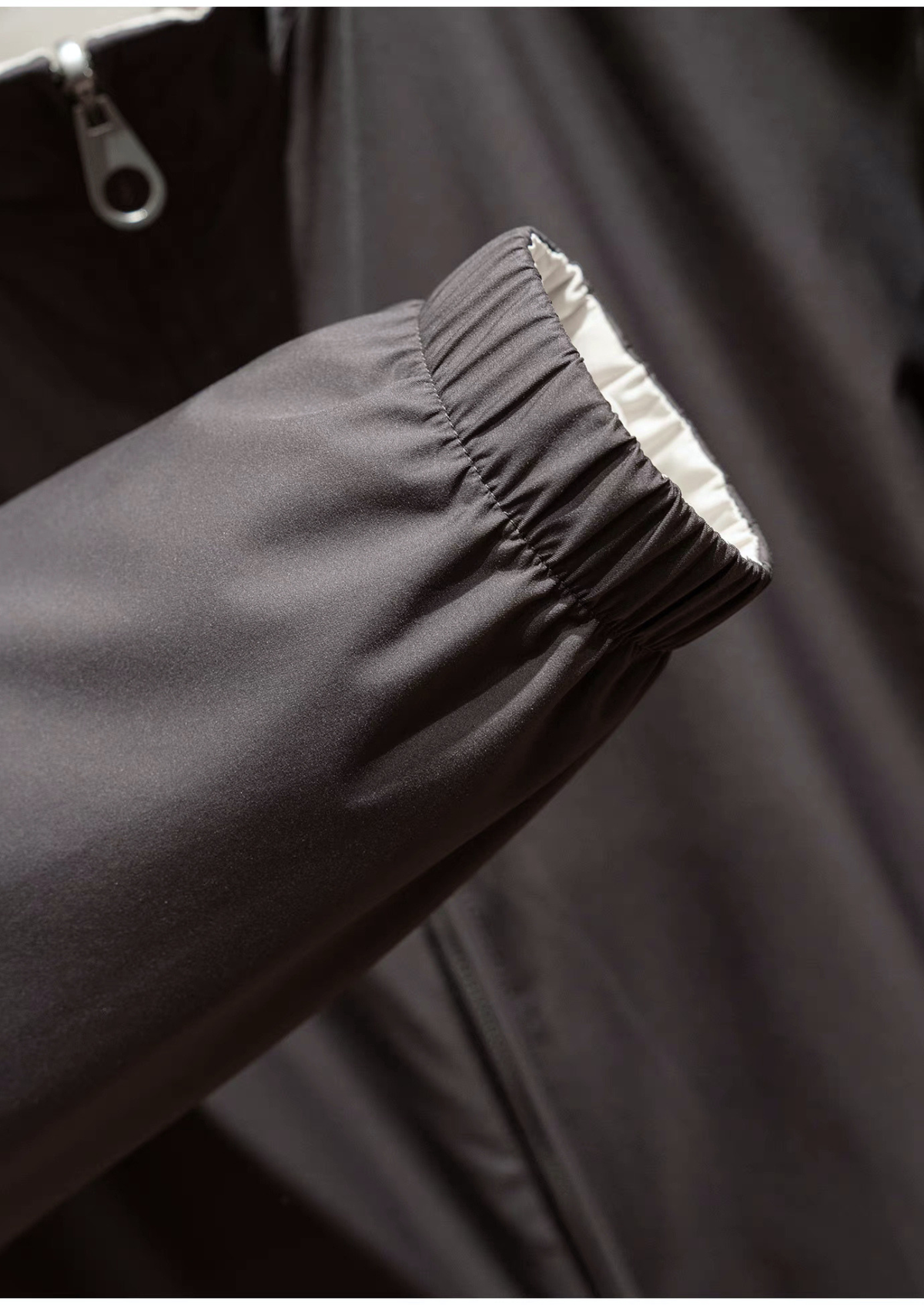 Fog Grey Technical Windbreaker Jacket by SATRI & CO. – product view 6