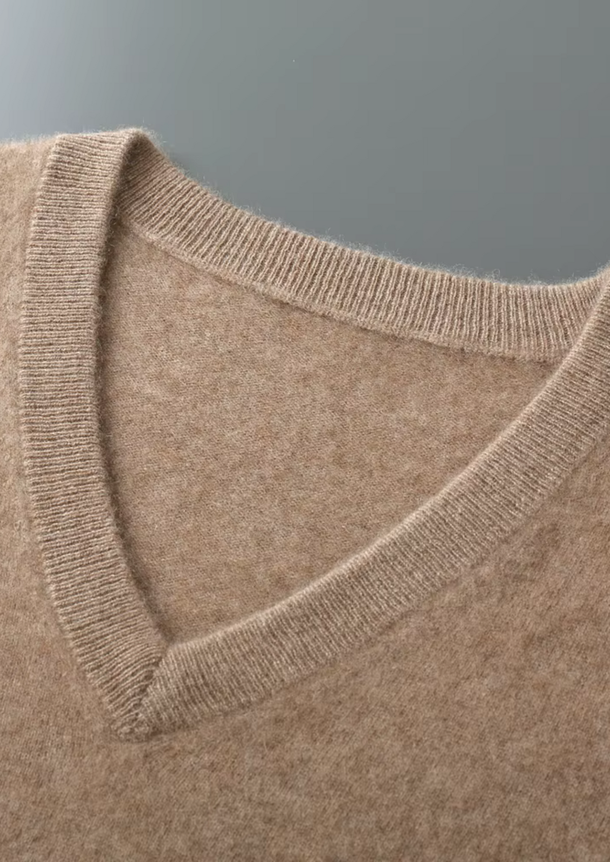 Pure Extra-Fine Merino Wool V-Neck Vest by SATRI & CO. – product view 7