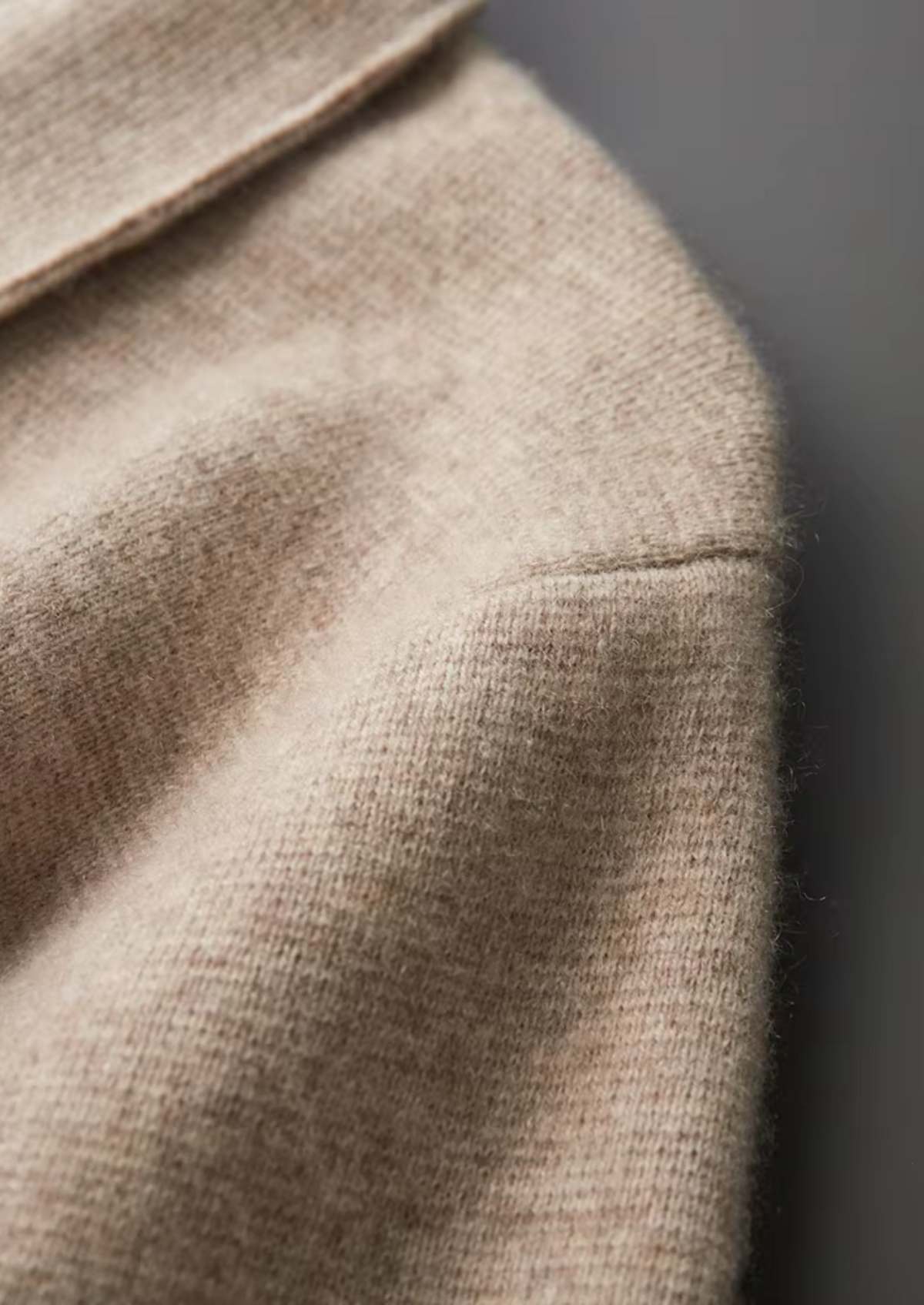 Pure Extra-Fine Merino Wool Zip Polo Cardigan by SATRI & CO. – product view 11