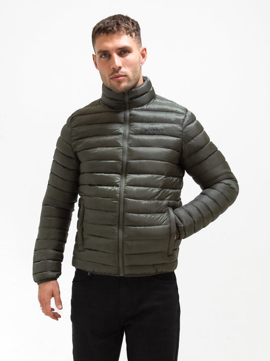 Men's Lucas Lightweight Puffer Jacket - Dark Green | SATRI