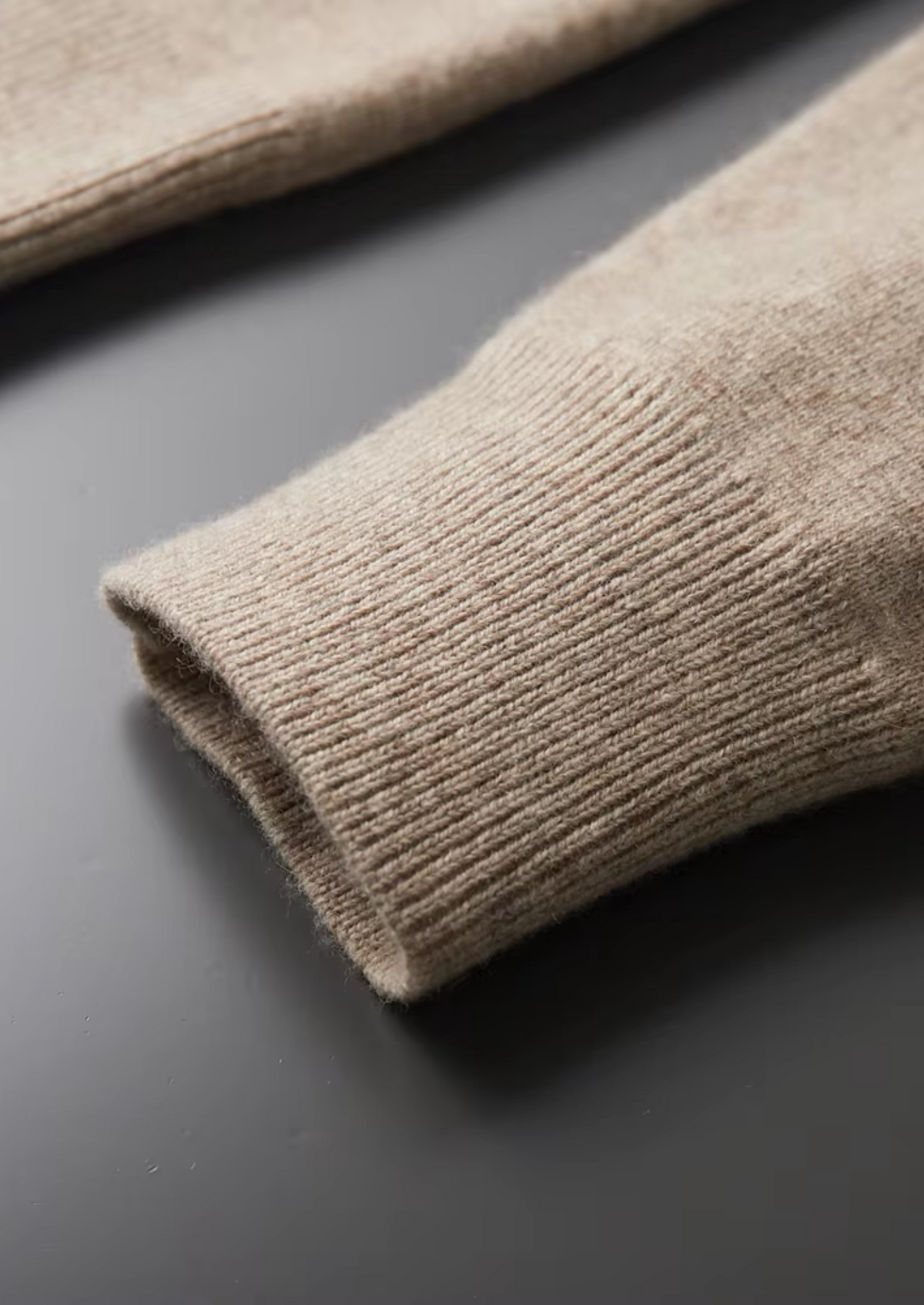 Pure Extra-Fine Merino Wool Zip Polo Cardigan by SATRI & CO. – product view 10