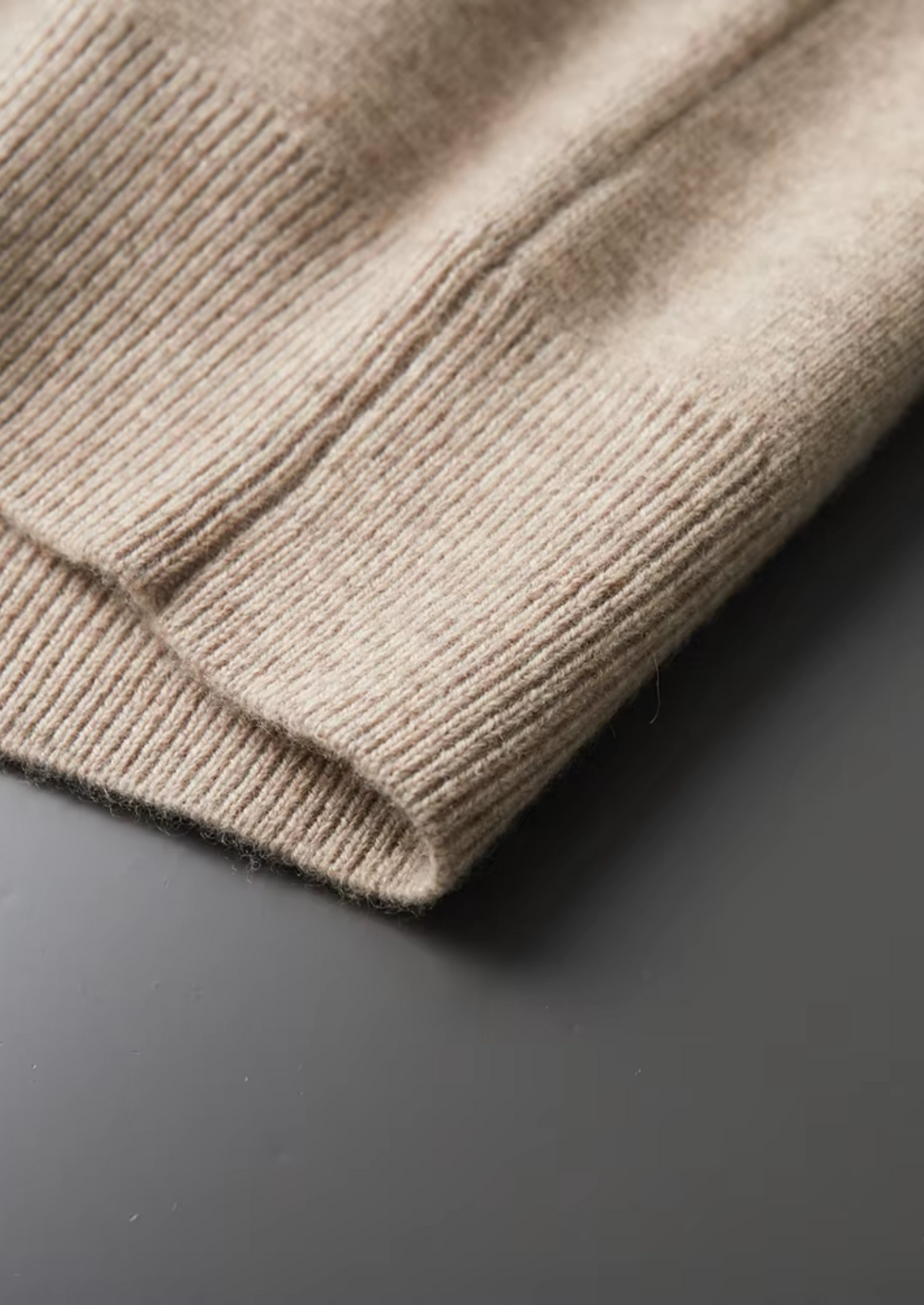 Pure Extra-Fine Merino Wool Zip Polo Cardigan by SATRI & CO. – product view 9