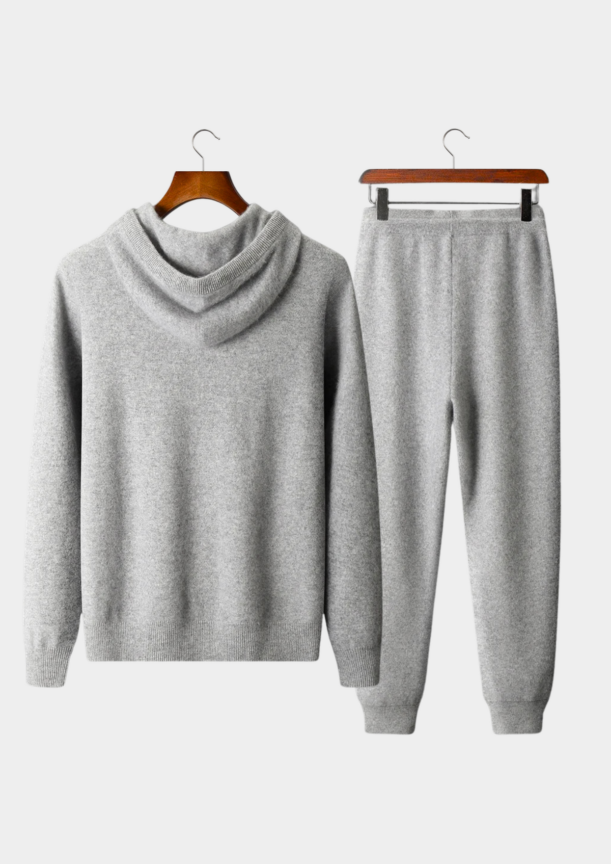 Premium Cashmere Light Grey Alain Leisure Set by SATRI & CO. – product view 2