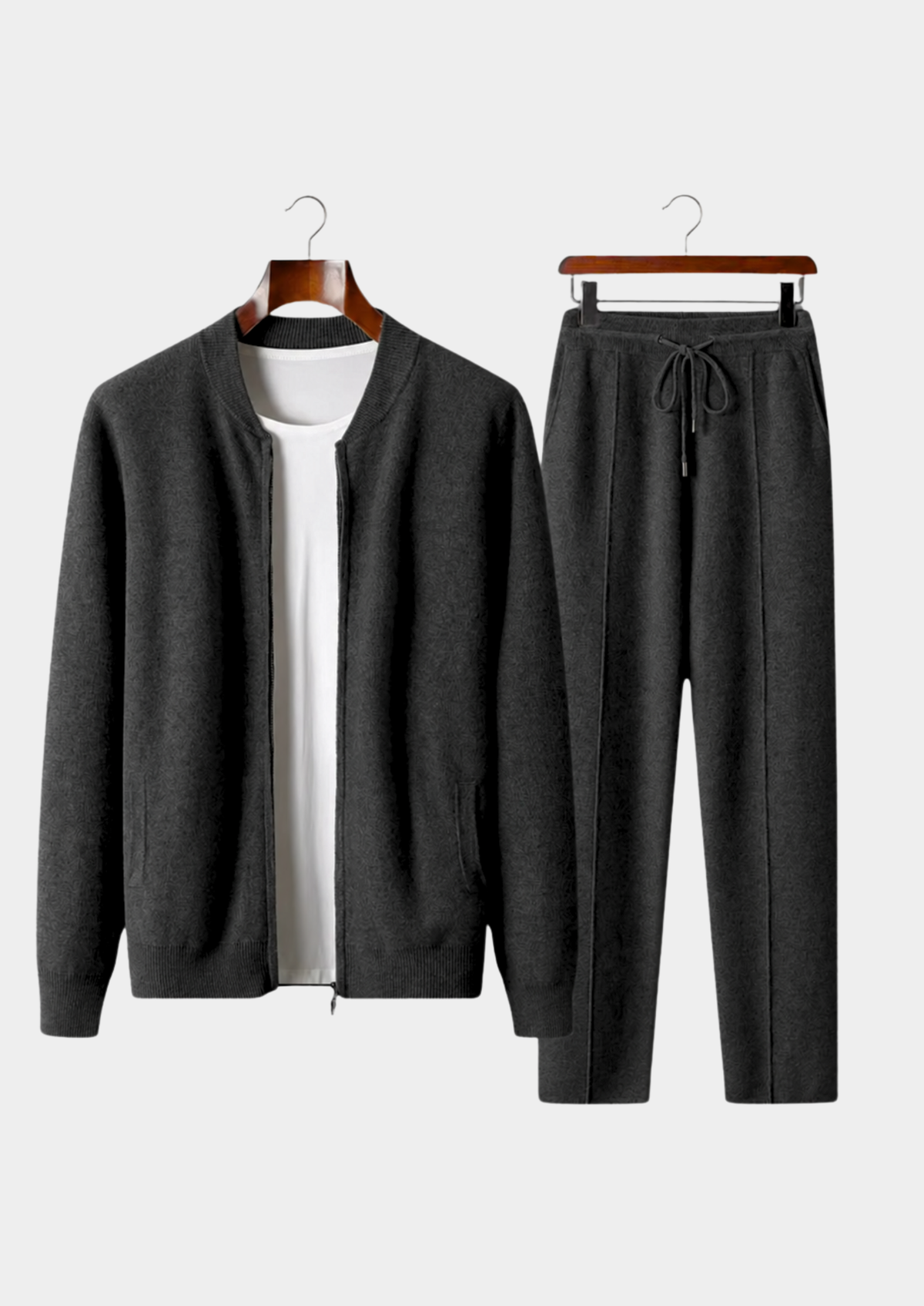 Pure Extra-Fine Merino Wool Black Falconi Set by SATRI & CO. – product view 1