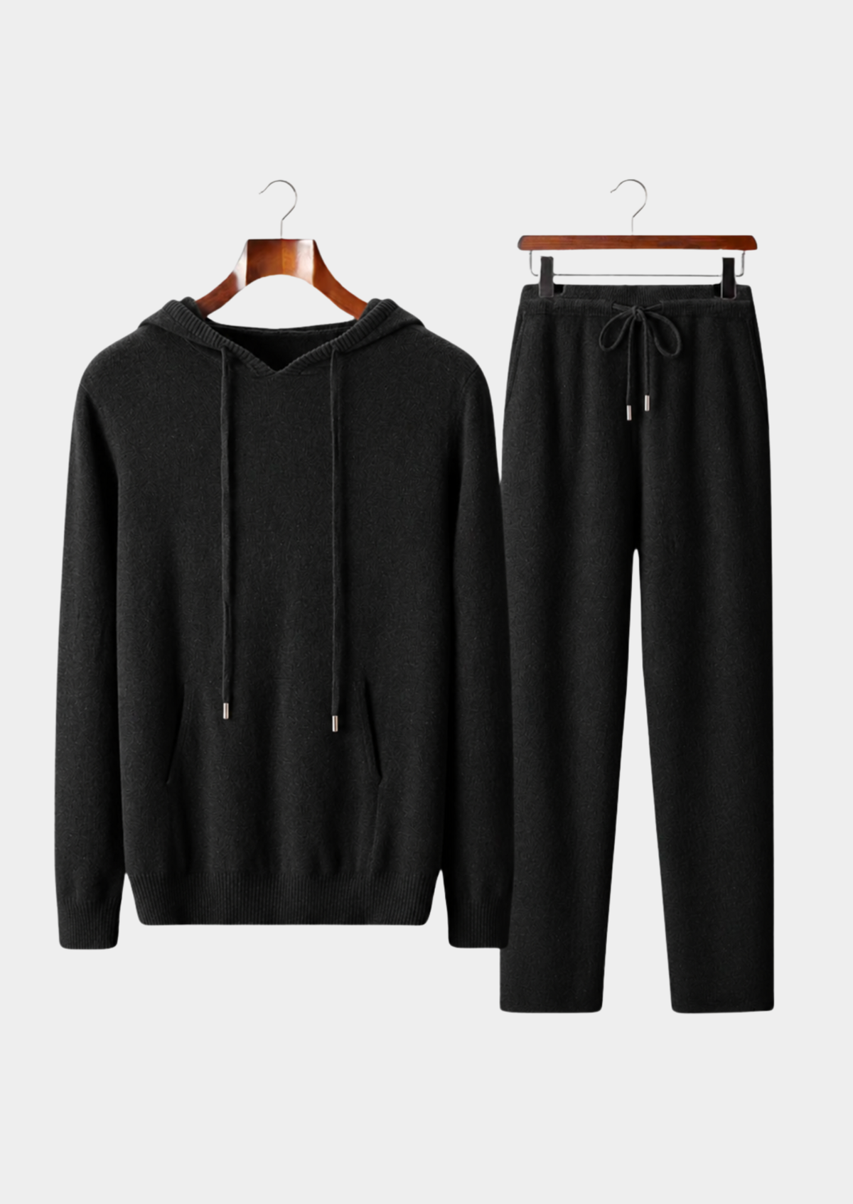 Pure Extra-Fine Merino Wool Black Savro Set by SATRI & CO. – product view 1