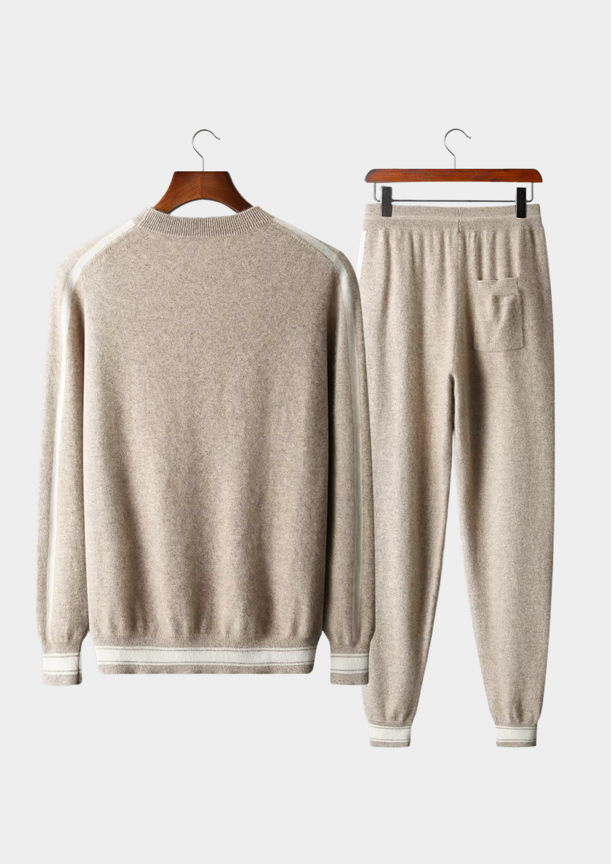 Premium Cashmere Sand Vienna Leisure Set by SATRI & CO. – product view 2