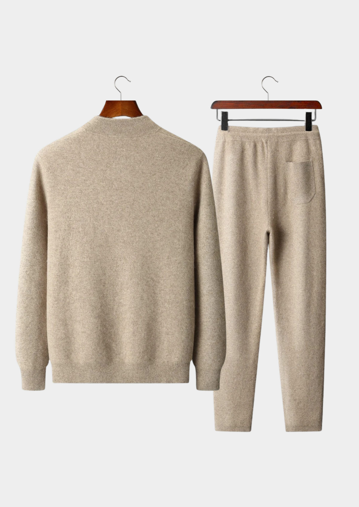 Premium Cashmere Sand Denis Leisure Set by SATRI & CO. – product view 2