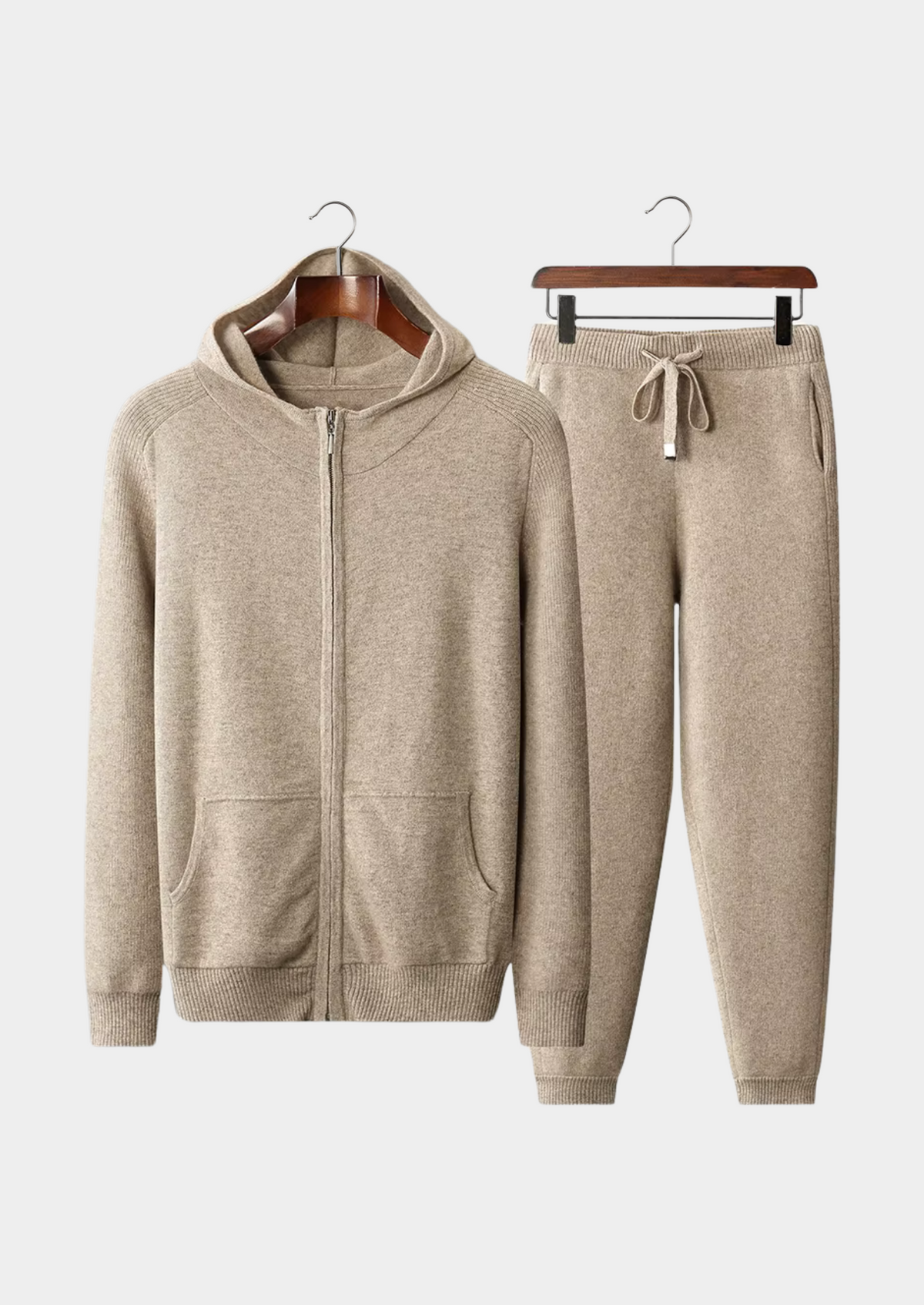 Premium Cashmere Sand Kilian Leisure Set by SATRI & CO. – product view 1