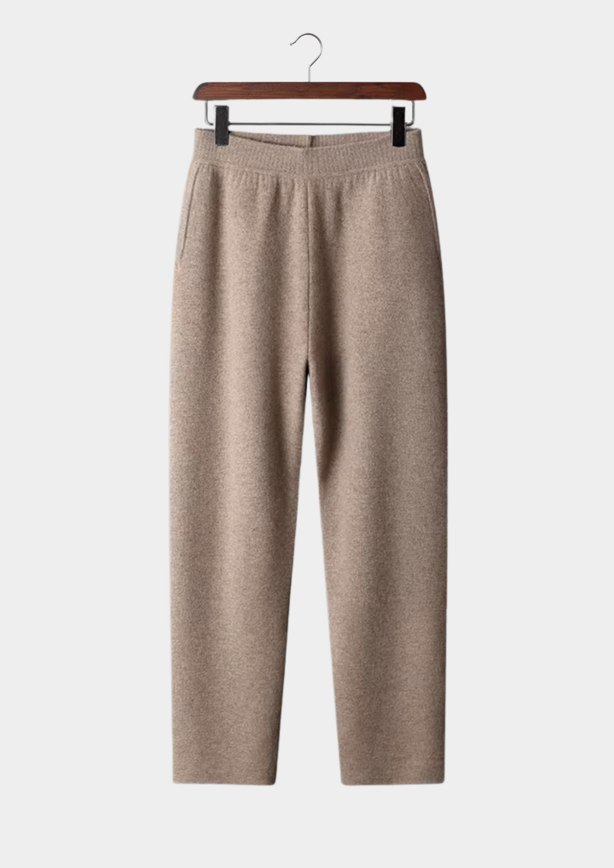Premium Cashmere Straight Trousers by SATRI & CO. – product view 1
