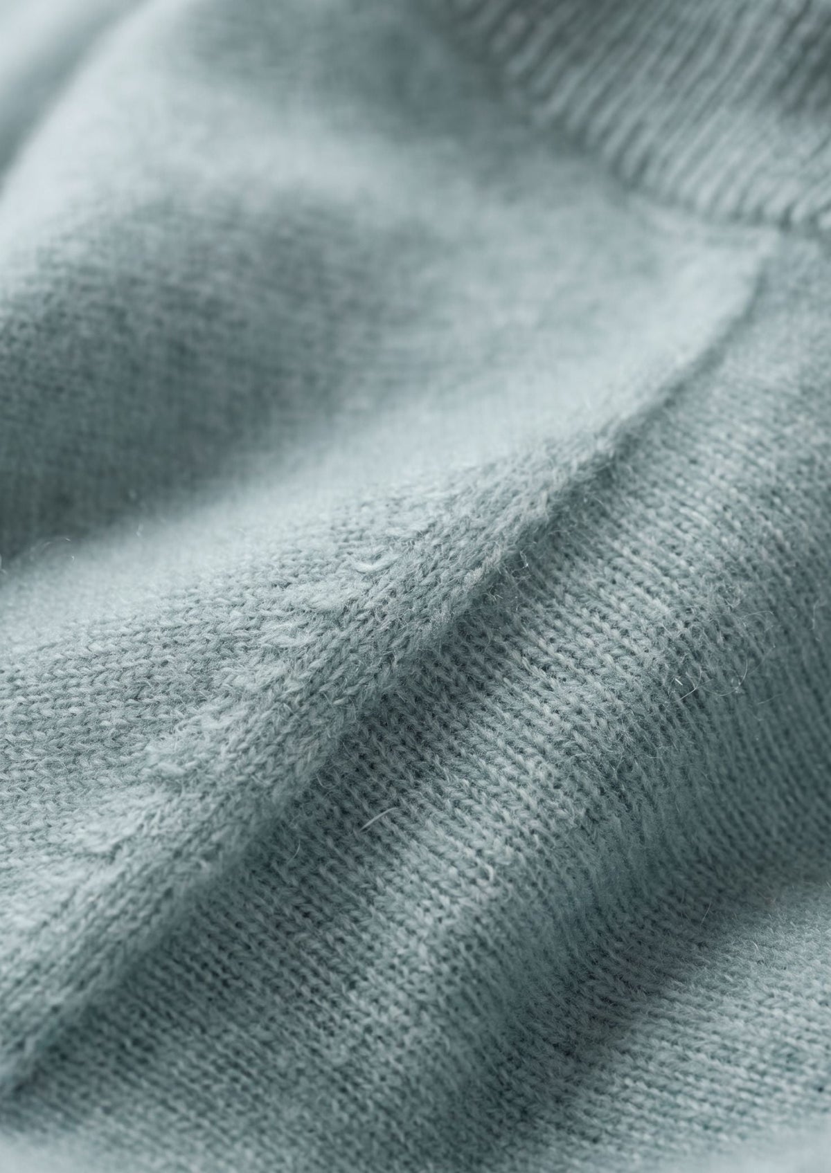Premium Cashmere Classic Crew Neck T-Shirt - Turquoise by SATRI & CO. – product view 2