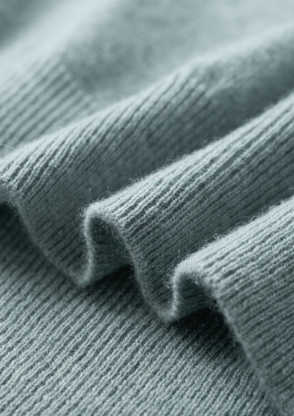 Premium Cashmere Classic Crew Neck T-Shirt - Turquoise by SATRI & CO. – product view 6