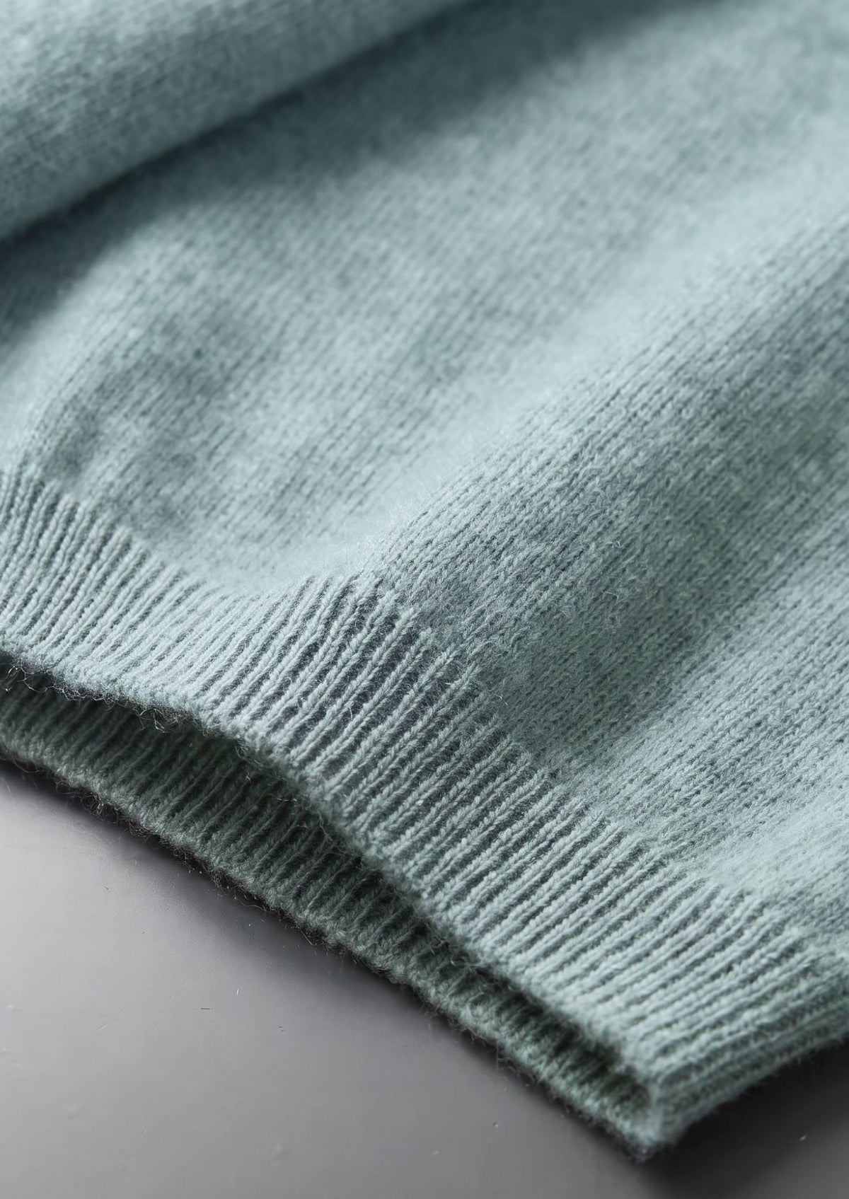 Premium Cashmere Classic Crew Neck T-Shirt - Turquoise by SATRI & CO. – product view 5