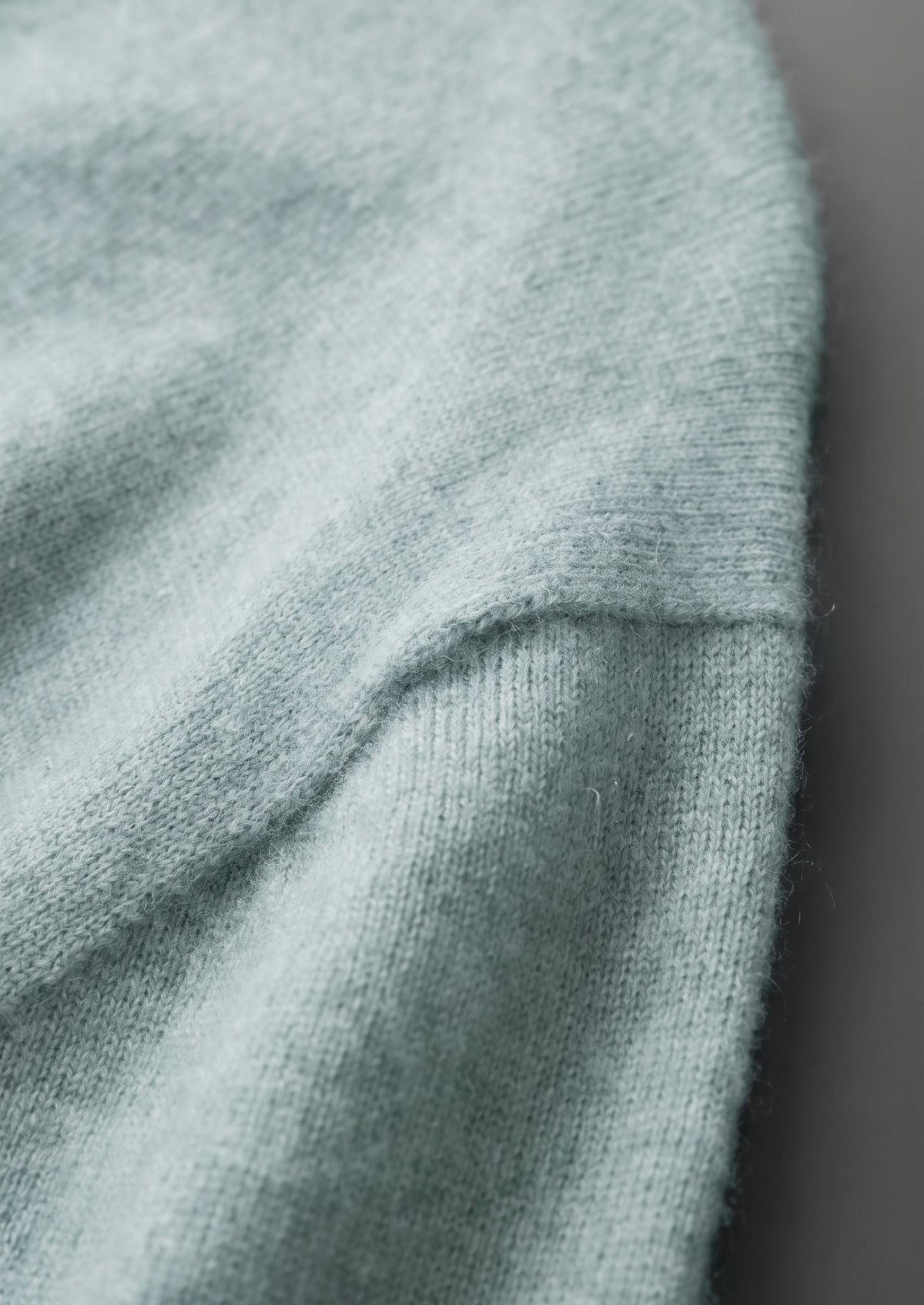 Premium Cashmere Classic Crew Neck T-Shirt - Turquoise by SATRI & CO. – product view 4